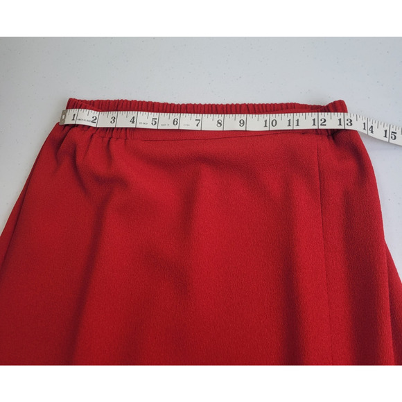 Leslie Belle Red Black Velvet Collar 2-Piece Formal Work Skirt & Jacket Size 8 - Picture 5 of 16